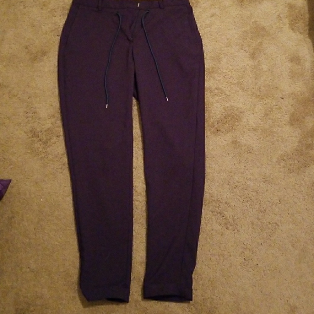 Top hat highwaisted blue dress pants